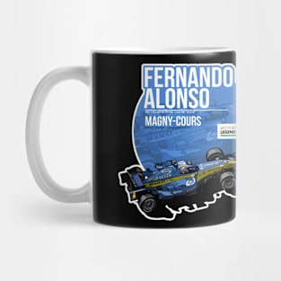 Fernando Alonso 2005 Magnycours Mug